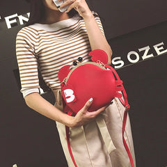 Crab Messenger Bag Women Chains Unique Ladies Crossbody Shoulder Bag