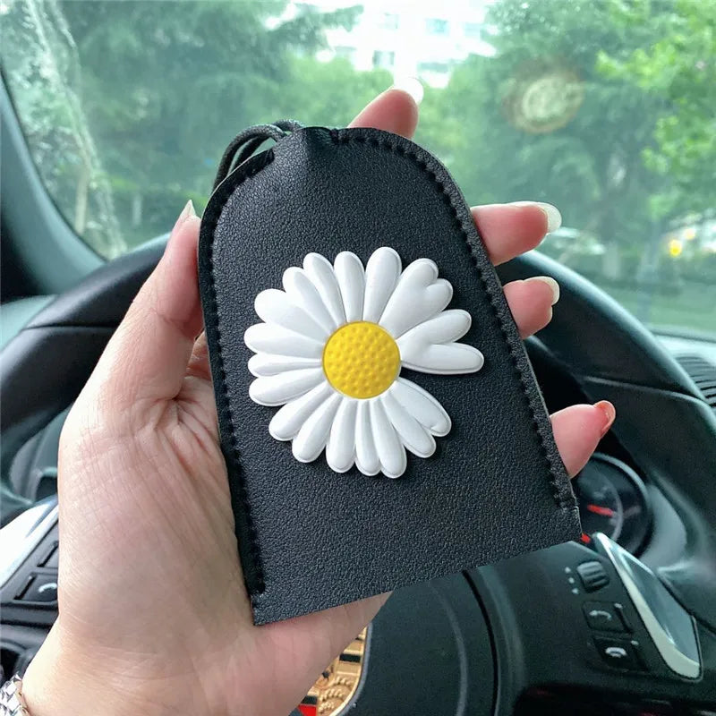 Daisy Flowers Key Bag PU Leather Key Wallets Key Holder Case
