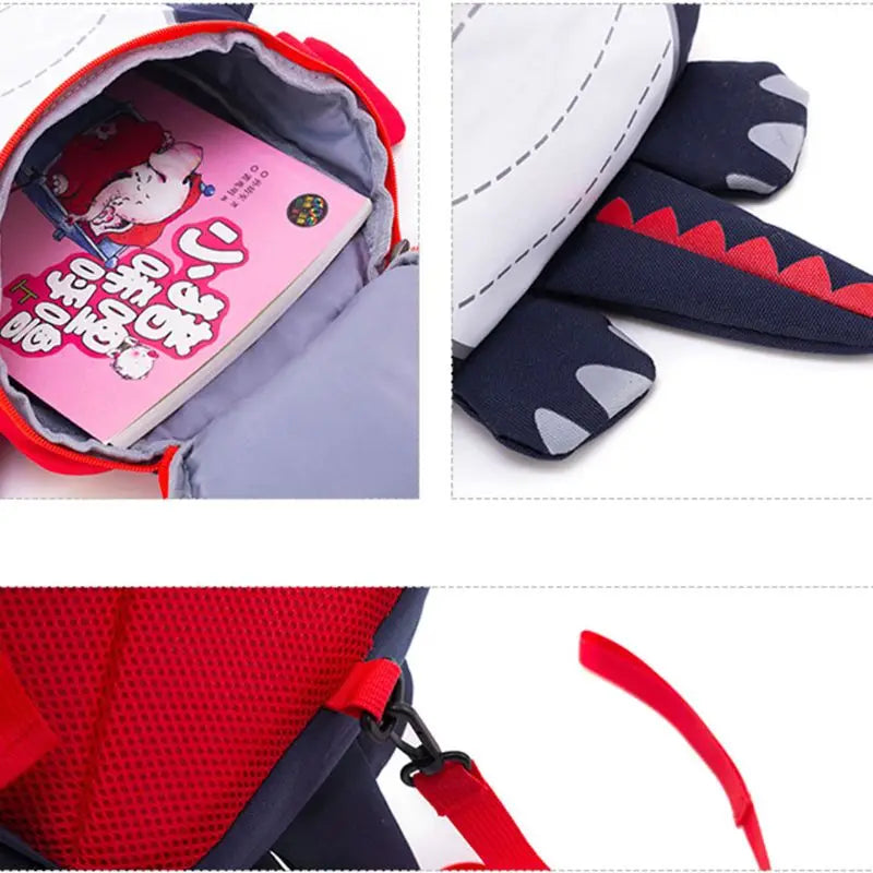 Dino Backpack w/ Leash Anti-Lost Bag for Toddler Kids