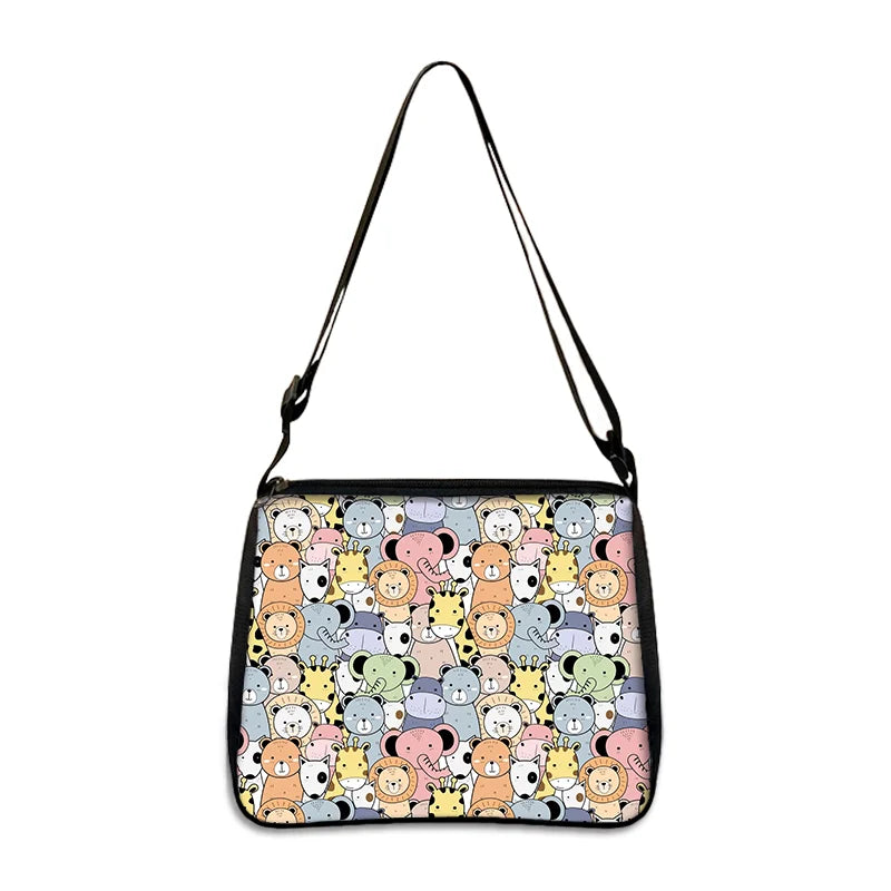 Animal Print Underarm Bag Adjustable Shoulder Shopping Tote