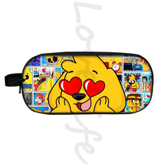 Cartoon Game Cosmetic Case Kids Pencil Box Large Capacity Stationery Bag