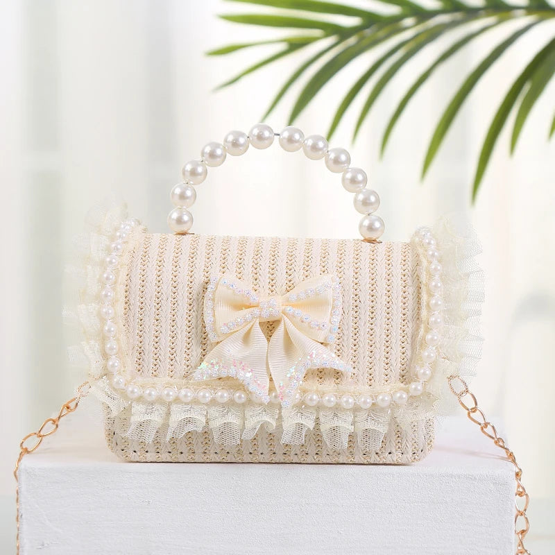 Girl Messenger Backpack Flower Princess Bag Baby Shoulder Packet