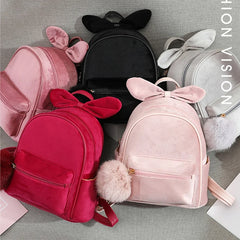 Plush School Bag For Teenage Girls Cute Style Backpack X874H