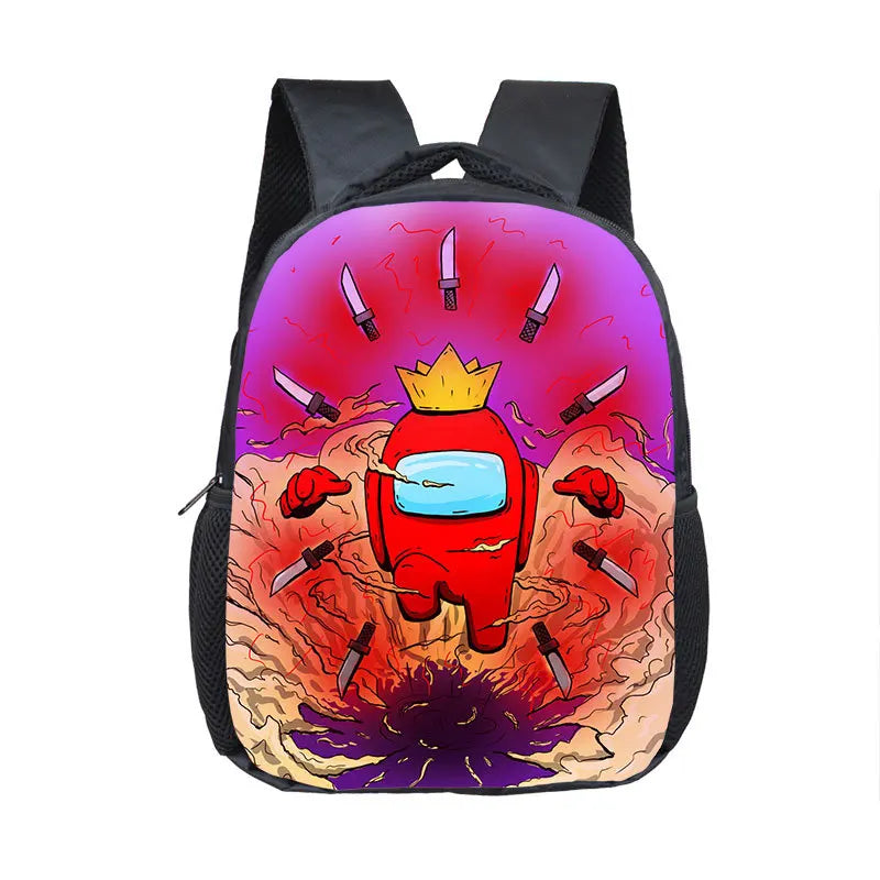 Among Us Anime Print Kindergarten Backpack