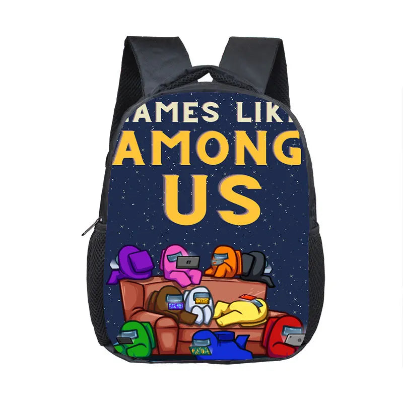 Among Us Anime Print Kindergarten Backpack