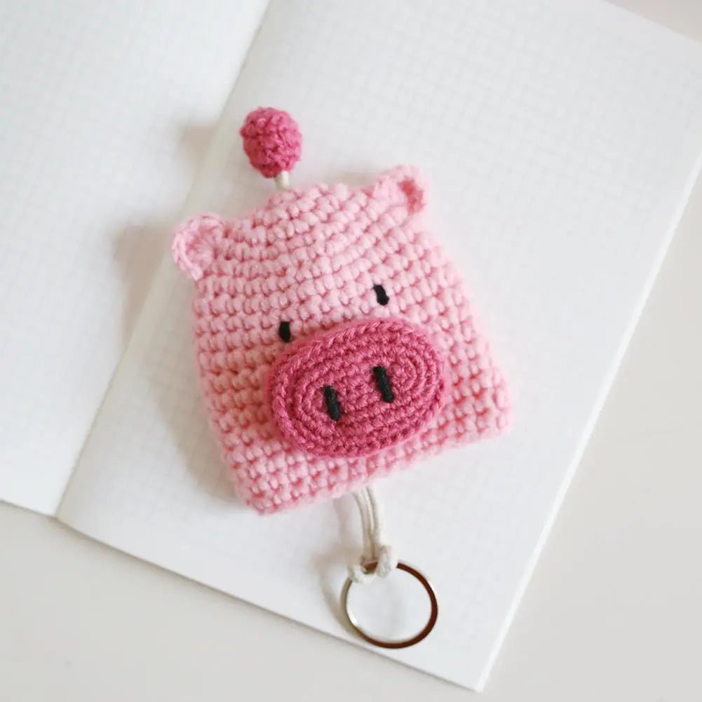 Knitted Key Case Pull Type Key Wallet Key Pig Pouch Organizer