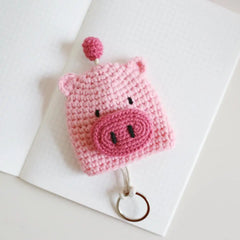 Knitted Key Case Pull Type Key Wallet Key Pig Pouch Organizer