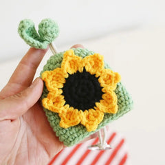 Knitted Key Case Pull Type Key Wallet Key Pig Pouch Organizer