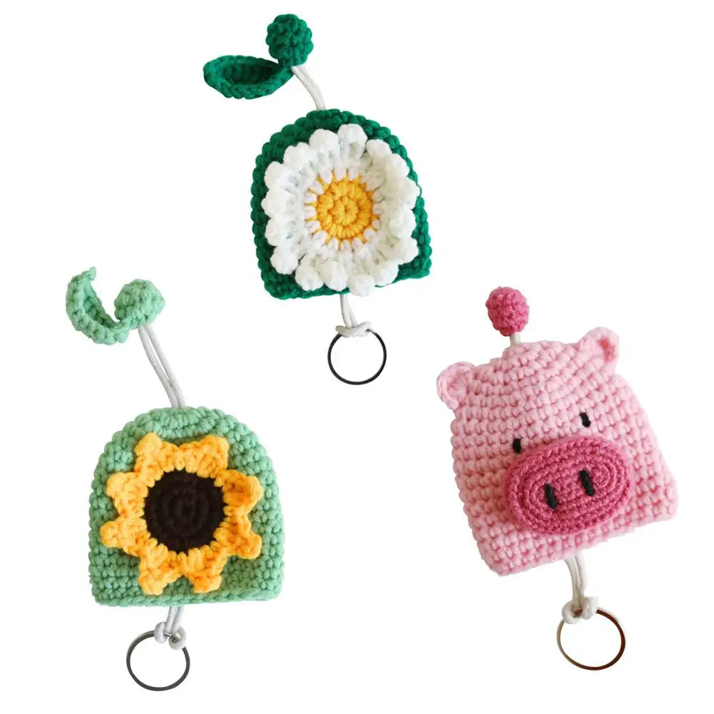 Flower Pig Cartoon Key Organizer Key Pouch