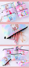 Unicorn Drawstring Storage Bag Travel Backpack