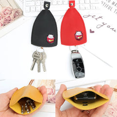 Cartoon PU Leather Key Bag - Unisex Key Wallets