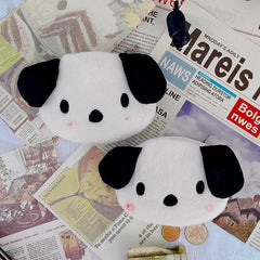 Cartoon Plush Coin Purse Wallet Pendant Data Line Pouch Lipstick Storage