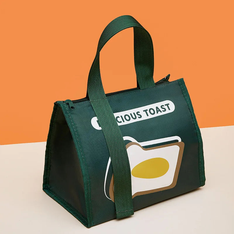 Cartoon Thermal Lunch Bags for Women Portable Insulated Cooler Bento Bag