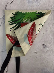 Mushroom Printed Storage Bag for Women - Large Capacity Shoulder Bag