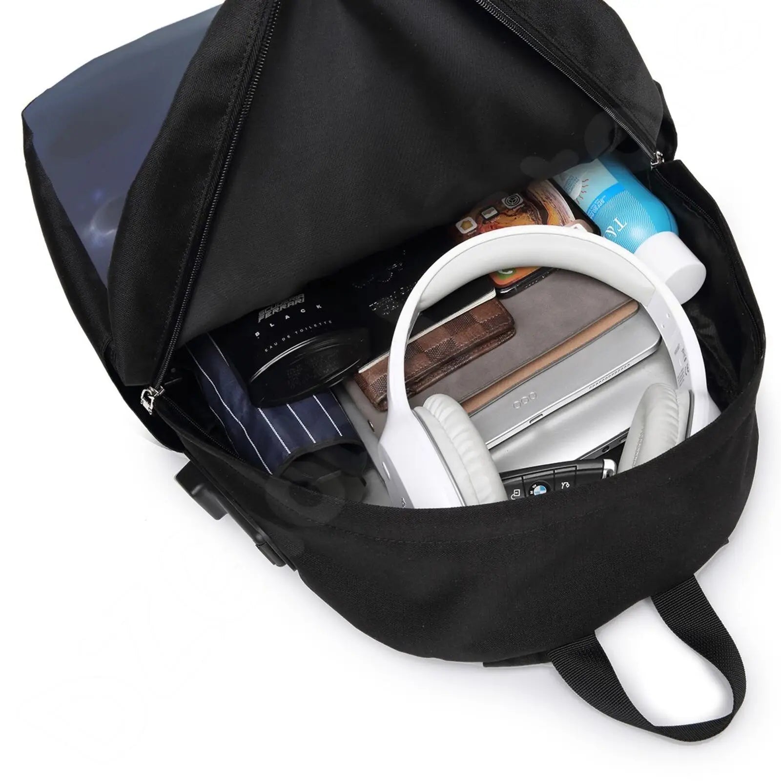 Panda Pattern School Backpack Lightweight Book Bag Travel Backpack