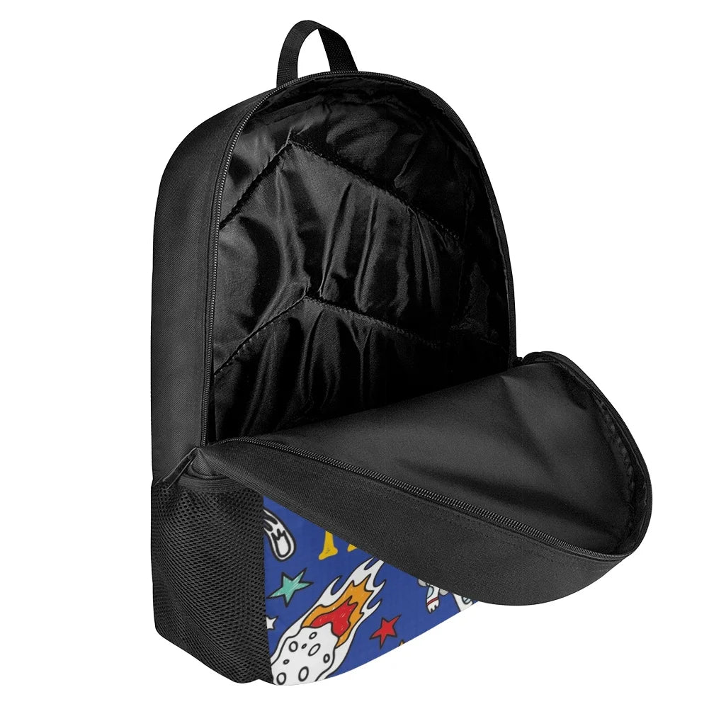 Cartoon Spaceship Astronaut Pattern Boys School Bags Multifunction Children's Ba