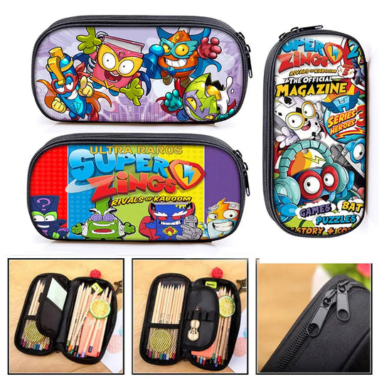 Cartoon Zings Cosmetic Case Pencil Bag Kid Stationary School Supplies Gift