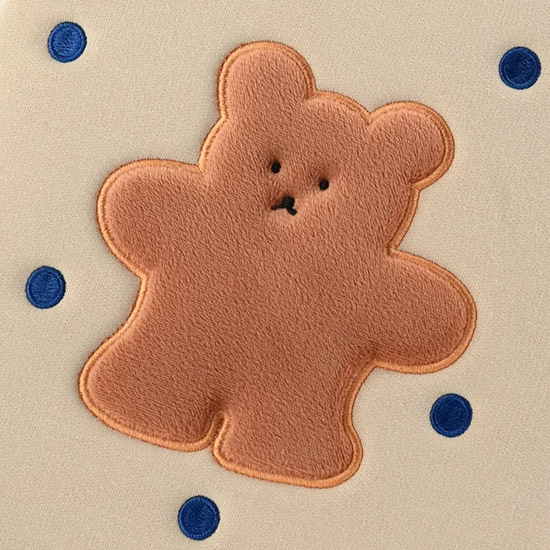 Korean Biscuit Bear Tablet Case for iPad Pro 9.7 11 13 15.6 inch