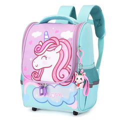 Cartoon Unicorn Print Kids School Bag Baby Boys Girls Kindergarten Backpack