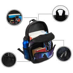 Cartoon Unicorn Print Children School Bags Boys Girls Book Bags Kids Daypack