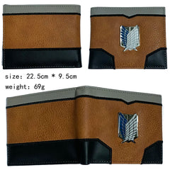 Anime Cartoon Short Wallet Bi Fold Purse for Young