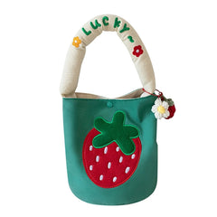 Cartoon Women Shopping Bag Summer Bucket Bag Student Girls Bento Lunch Bags