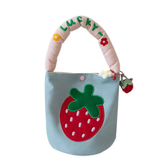 Cartoon Women Shopping Bag Summer Bucket Bag Student Girls Bento Lunch Bags
