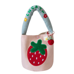 Cartoon Women Shopping Bag Summer Bucket Bag Student Lunch Bags