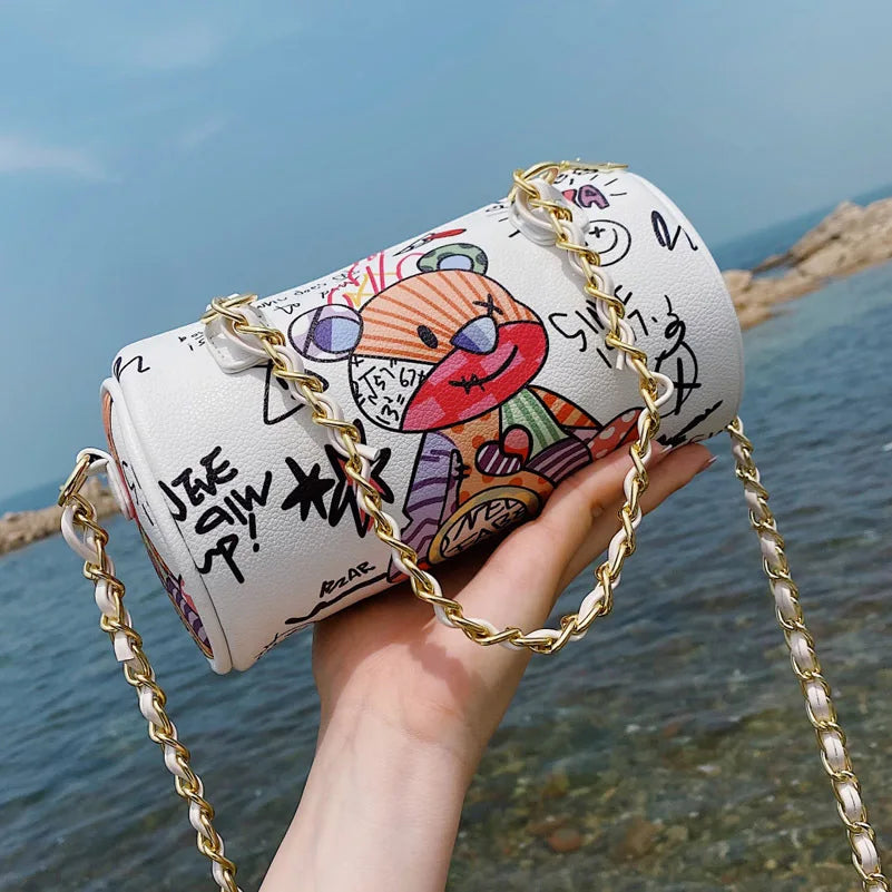 Cartoons Graffiti Crossbody Bags For Women