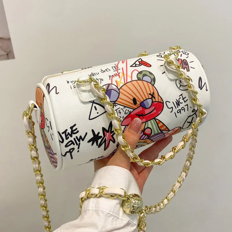 Cartoons Graffiti Crossbody Bags For Women