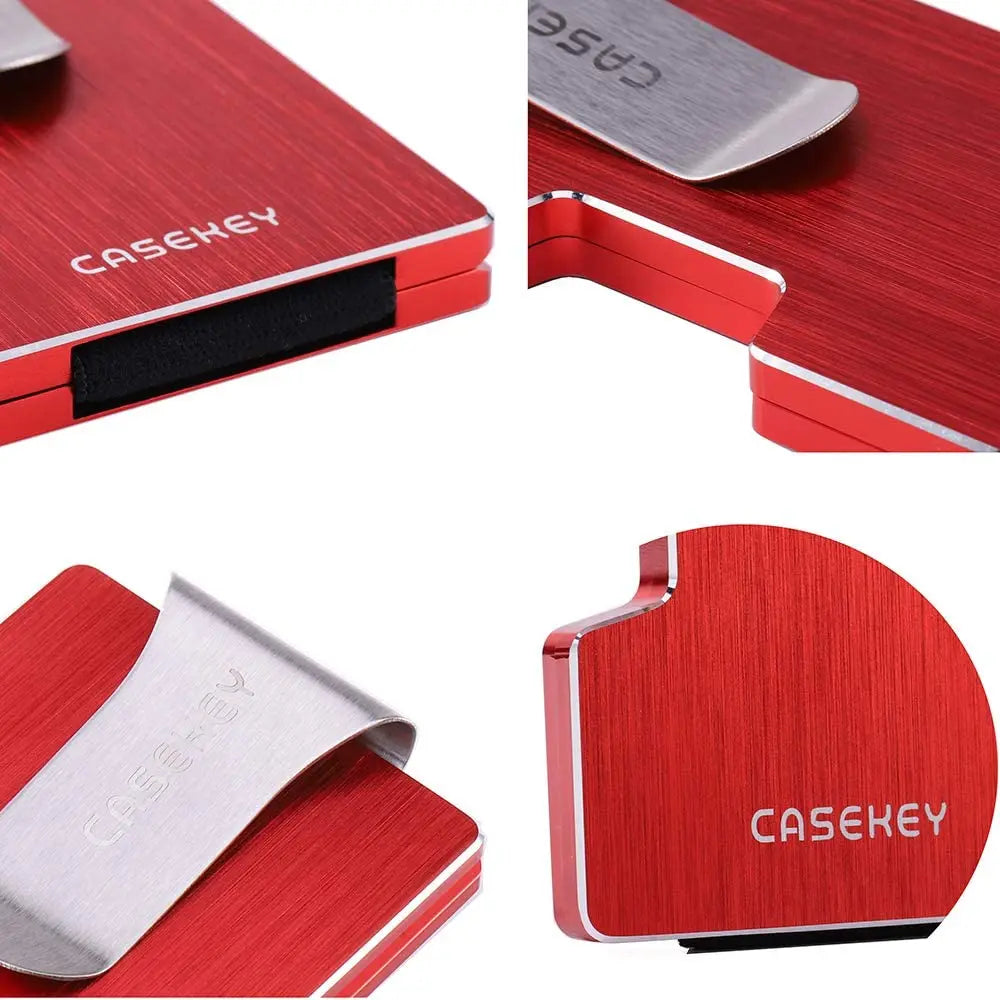 Carbon Fiber Metal Wallet with Money Clip
