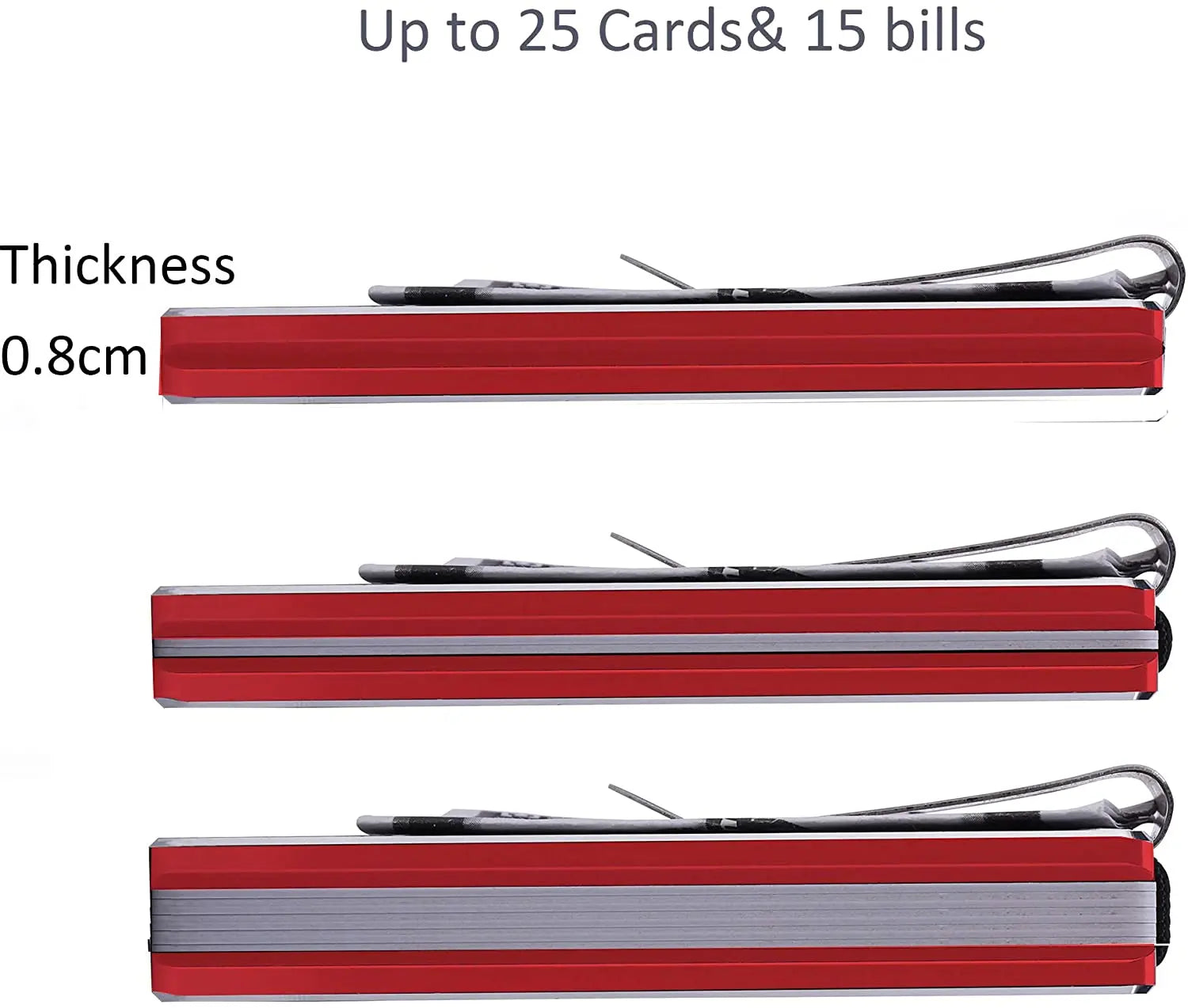 Carbon Fiber Metal Wallet with Money Clip