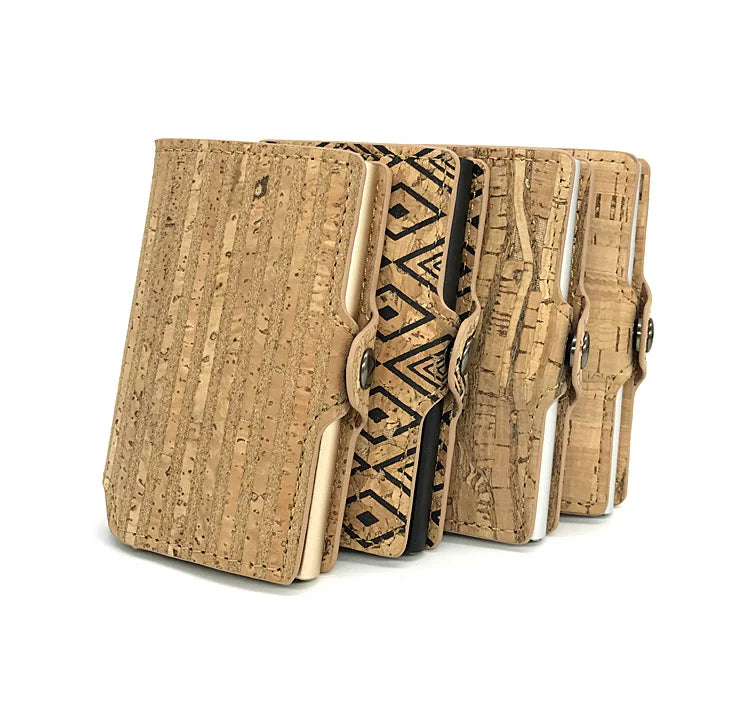 Casekey Vegan Cork Wallet Rfid Blocking Smart Wallet