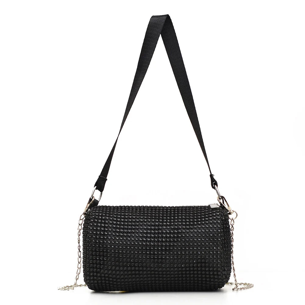 Glittering Chain Shoulder Bag Women Crossbody Messenger Handbags