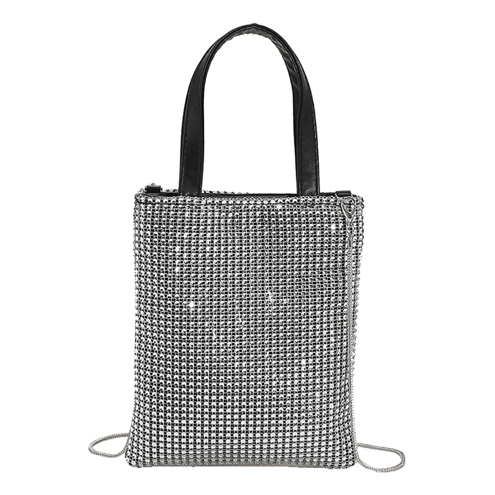Rhinestone Pattern Crossbody Shoulder Bag Phone Clutch Purse