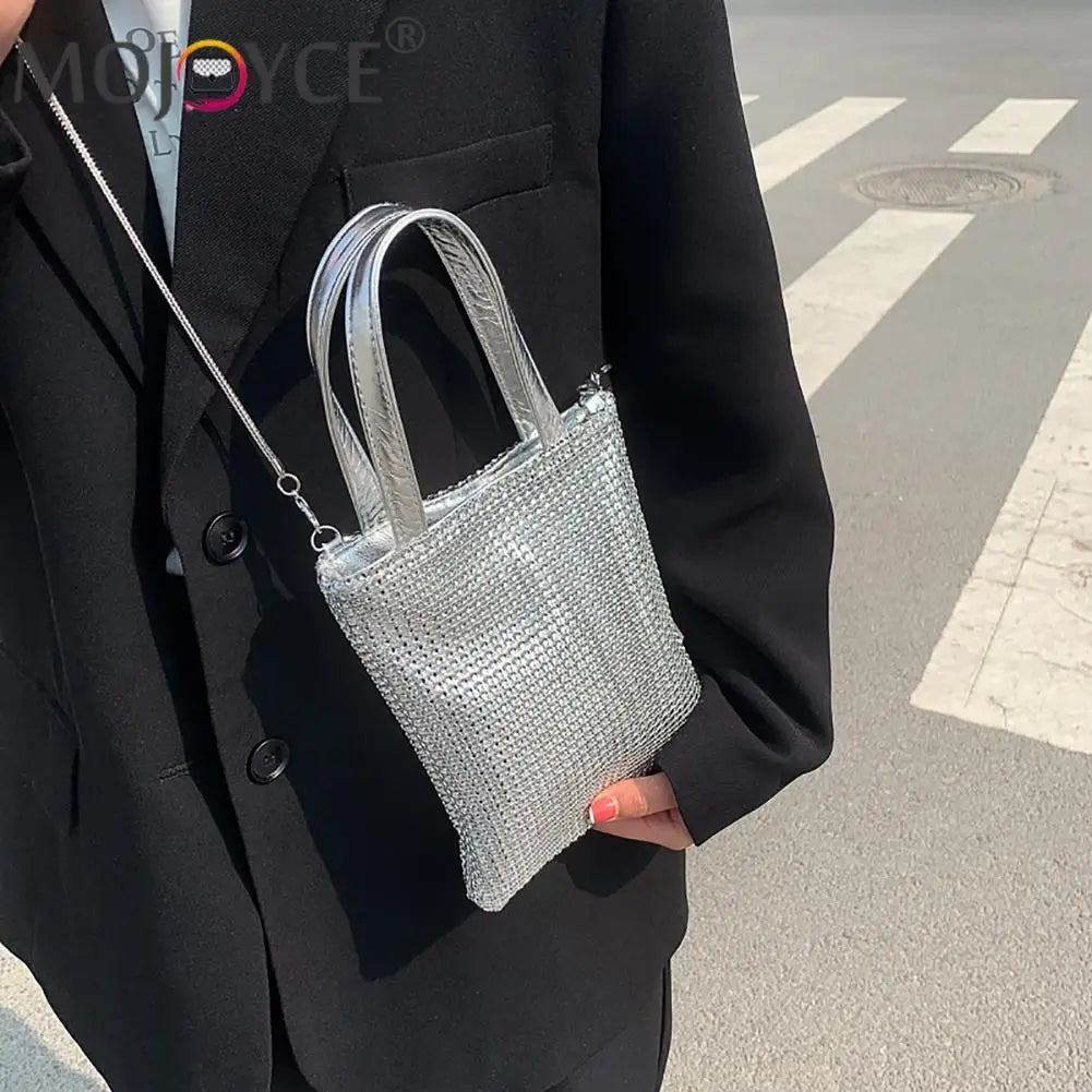 Rhinestone Pattern Crossbody Shoulder Bag Phone Clutch Purse