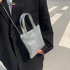 Rhinestone Pattern Crossbody Shoulder Bag Phone Clutch Purse