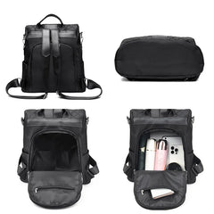 Casual Anti-theft Women's Backpack PU Oxford Shoulder Bags For Teenagers Girl
