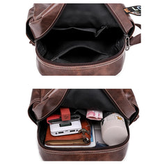 PU Leather Backpack for Girls Small Backpacks Mochila