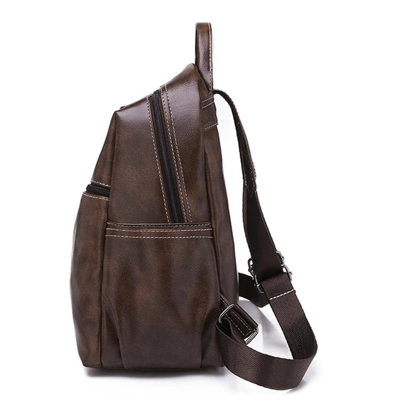 PU Leather Backpack for Girls Small Backpacks Mochila