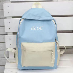 Casual Backpacks Women Patchwork Women Shoulder Bag Nylon Teenage Girl School