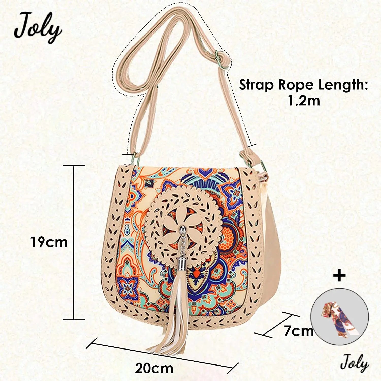 Vintage Ethnic Style Shoulder Bag for Women Girls