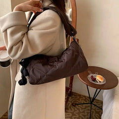 Quilted Shoulder Bags for Women - Winter Handbags