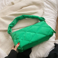 Quilted Shoulder Bags for Women - Winter Handbags