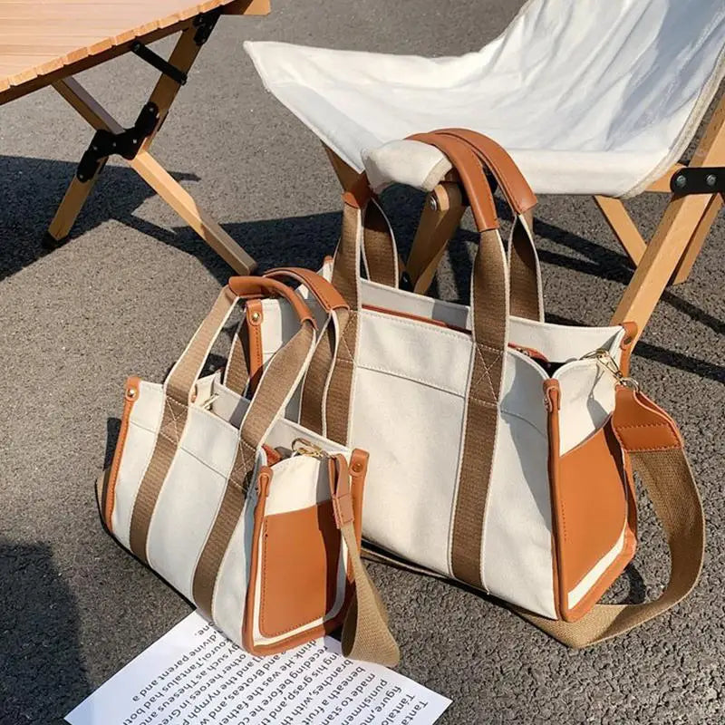 Canvas Tote Bag for Women Large Capacity Shopper Handbag Shoulder Bag