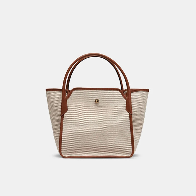 Canvas Trapeze Women Handbags Shoulder Crossbody Small Tote