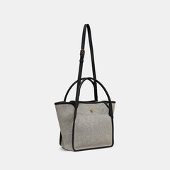 Canvas Trapeze Women Handbags Shoulder Crossbody Small Tote