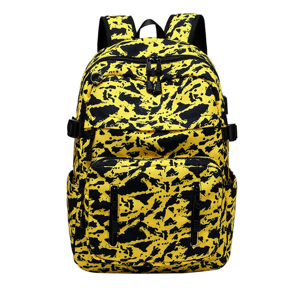 Casual College Laptop Backpack USB Charging Backpack Men Travel Backpack