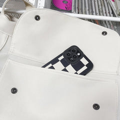 Casual Couple Phone Pouch Women Men School Shoulder Bag Large Capacity