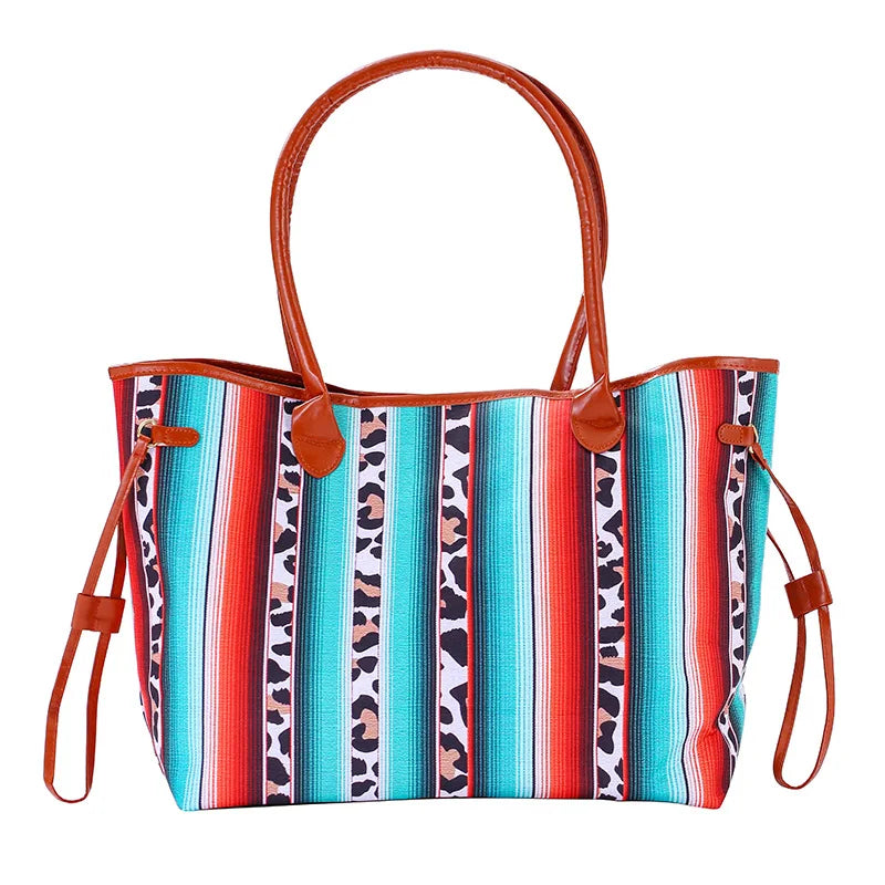 Casual Cow Pattern Large Tote Women Shoulder Bags Handbags Pu Leather